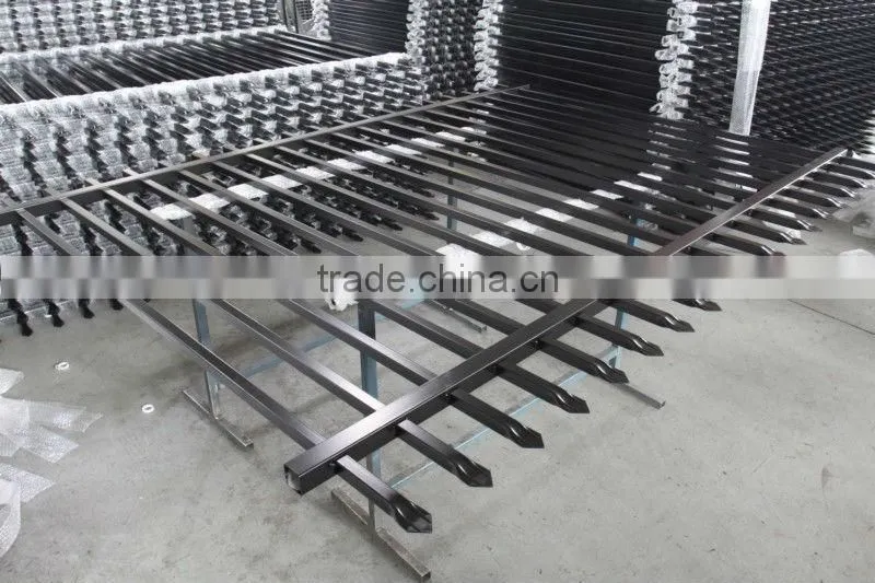 1200H*2400W flat top security 38x25mm tubular fencing
