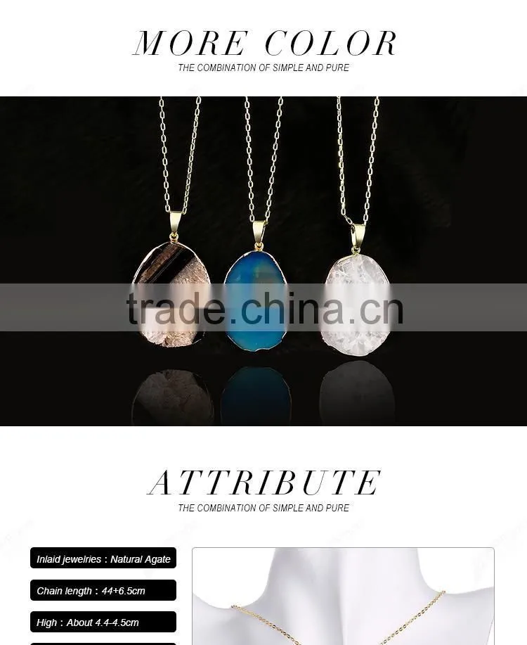 Popular elegant white natural stone wholesale fashion jewelry