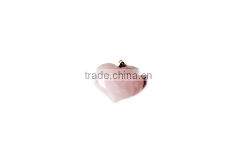 Pendant, PTP-A159 Natural Precious Gem Stone Heart Pendant Necklace, Fashion Pendant Jewelry Wholesale
