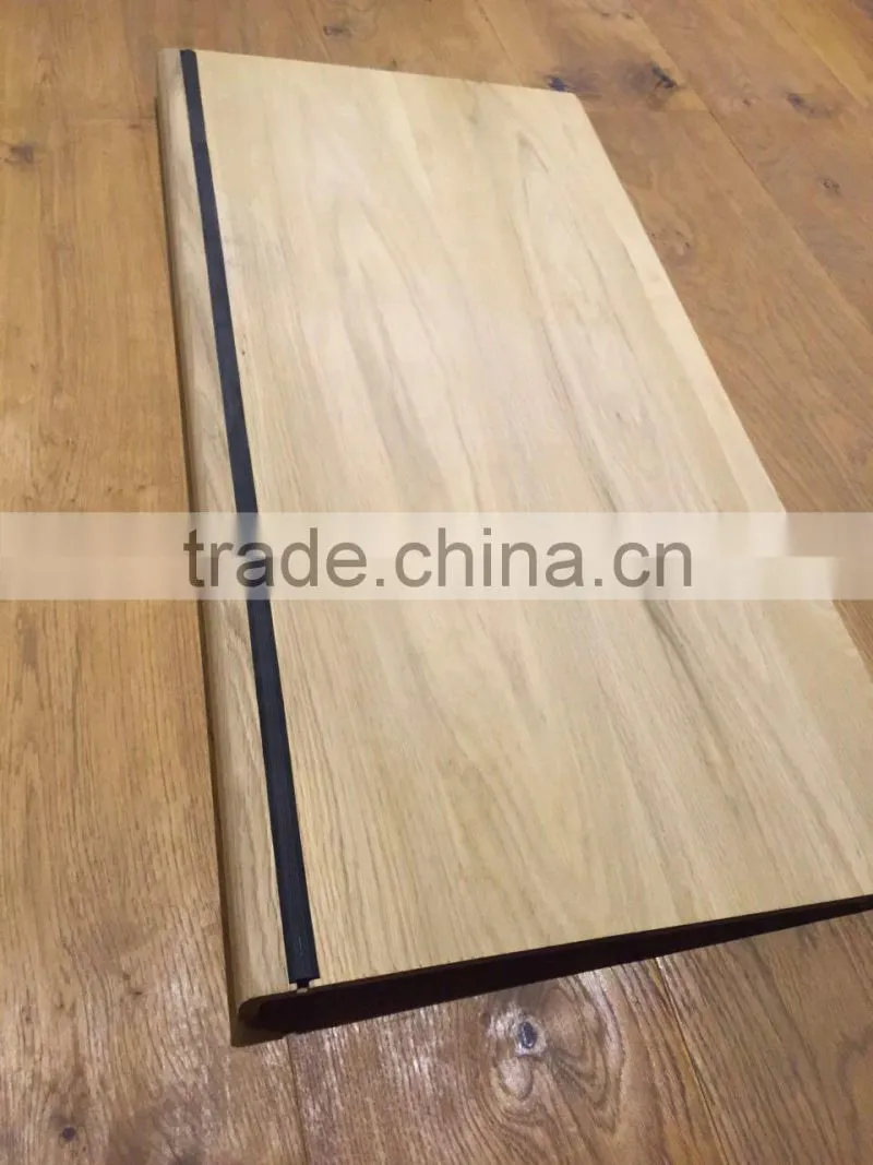 engineered wood stair with bullnose
