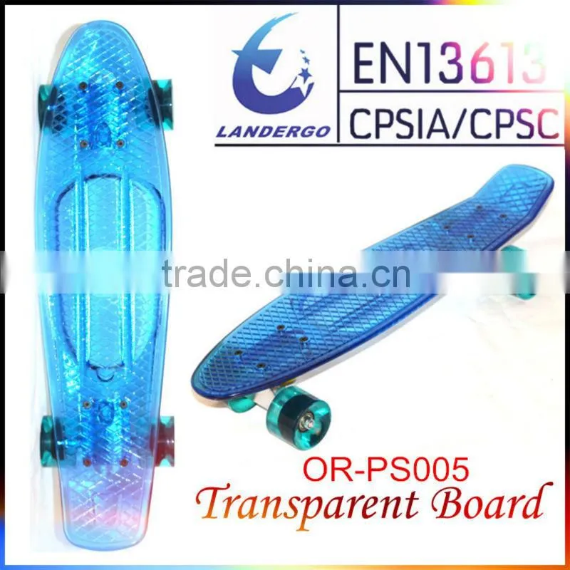 Landergo CE SGS Approved Replica Plastic Skateboard With Original Design