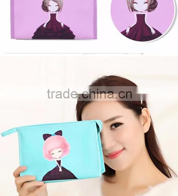 large capacity cosmetic bag hand waterproof makeup bag washing bag
