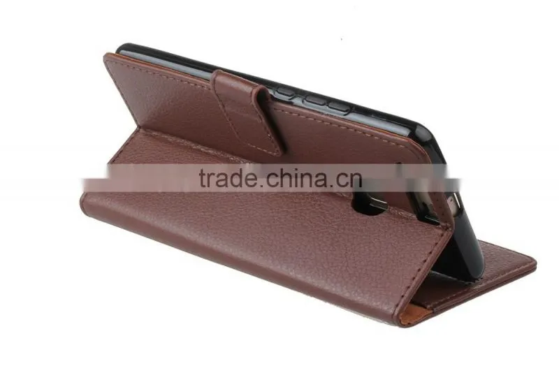 Original with card slot MMT Litchi Grain wallet leather flip case for Huawei P9 plus photo frame holder leather PU case