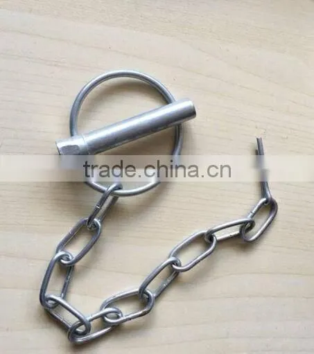 High Quality zinc plated Linch Pin With Link Chain