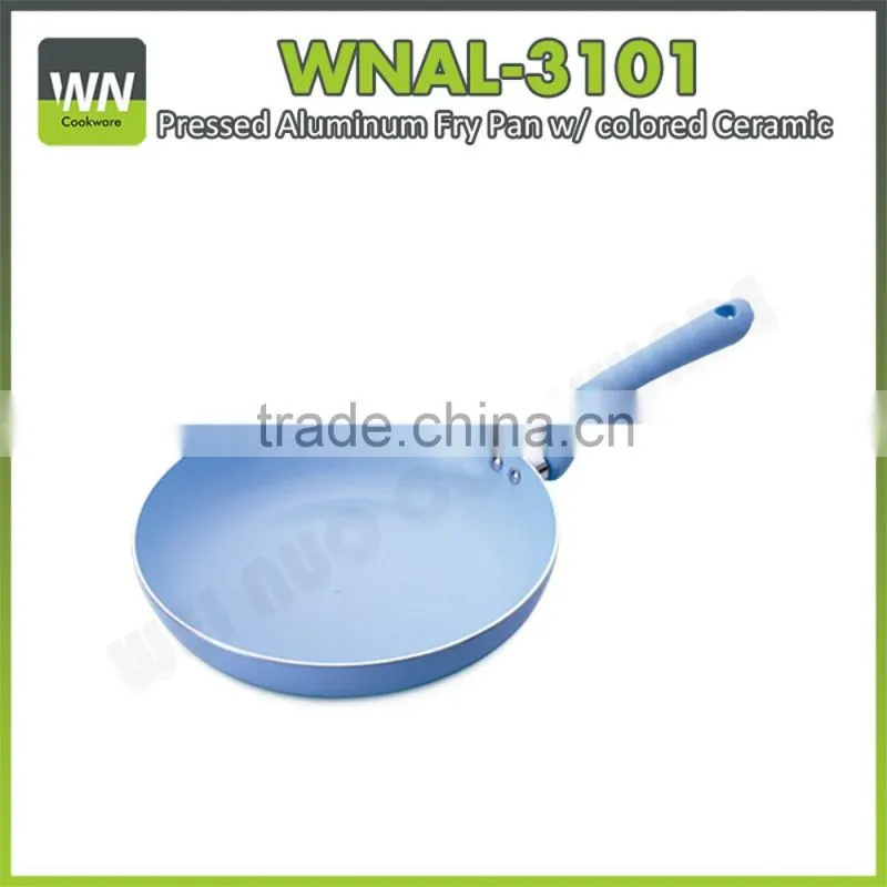2016 New as seen on tv ceramic fry pan round/quarter pan stonewell fry pan with different ceramic clolor coating