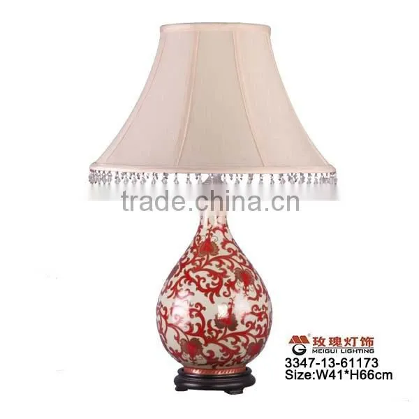 China red home design lamp
