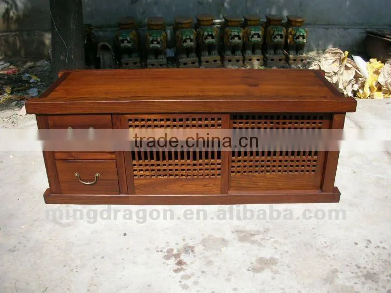 Chinese antique furniture Elm Wood Beijing Modern Two Door Two Drawers Cabinets