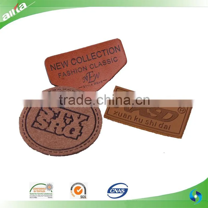Fashion Design jeans leather label manufacturer