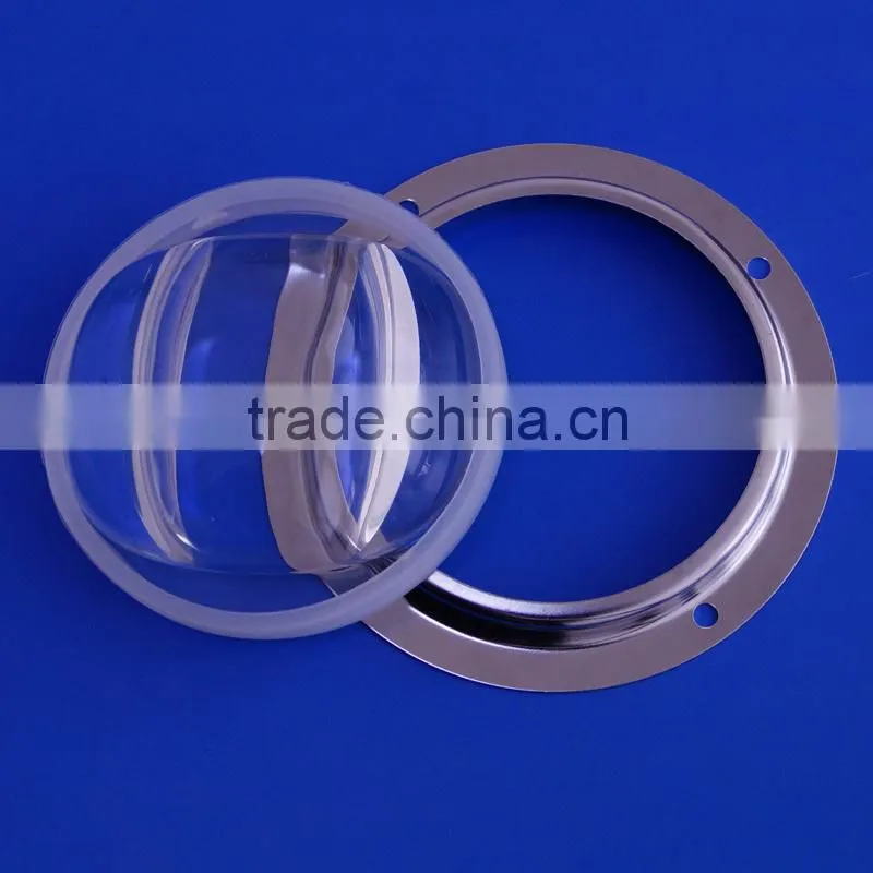 Outdoor glass street light lens , LED Optical Lens For led outdoor light