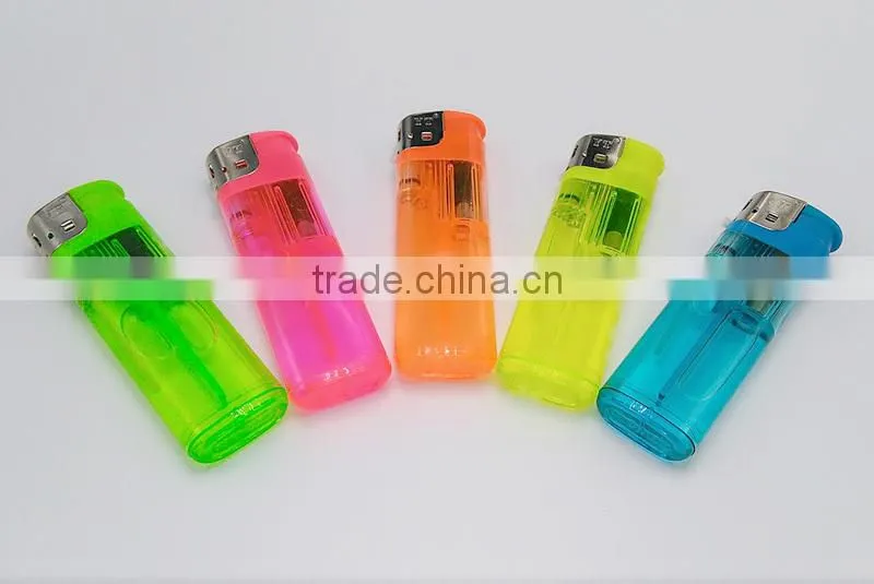 2016 hot sale butane gas color smoke lighter
