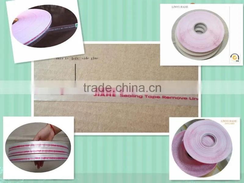 resealable plastic self adhesive tape