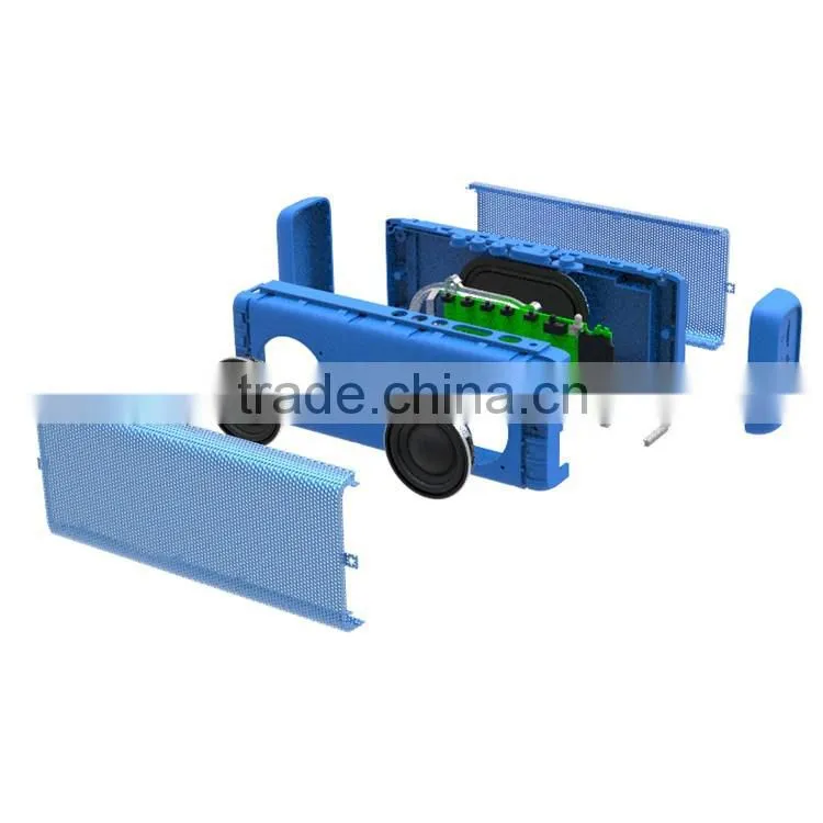 2016 new portable stereo bluetooth speaker supports handsdree call