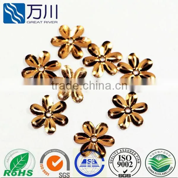 Hot sale blue brown loose flower-shaped sequins for weddings dress