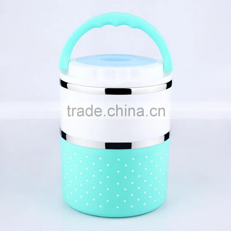 smashbox 2 layers thermos lunch box with soup contain and cover