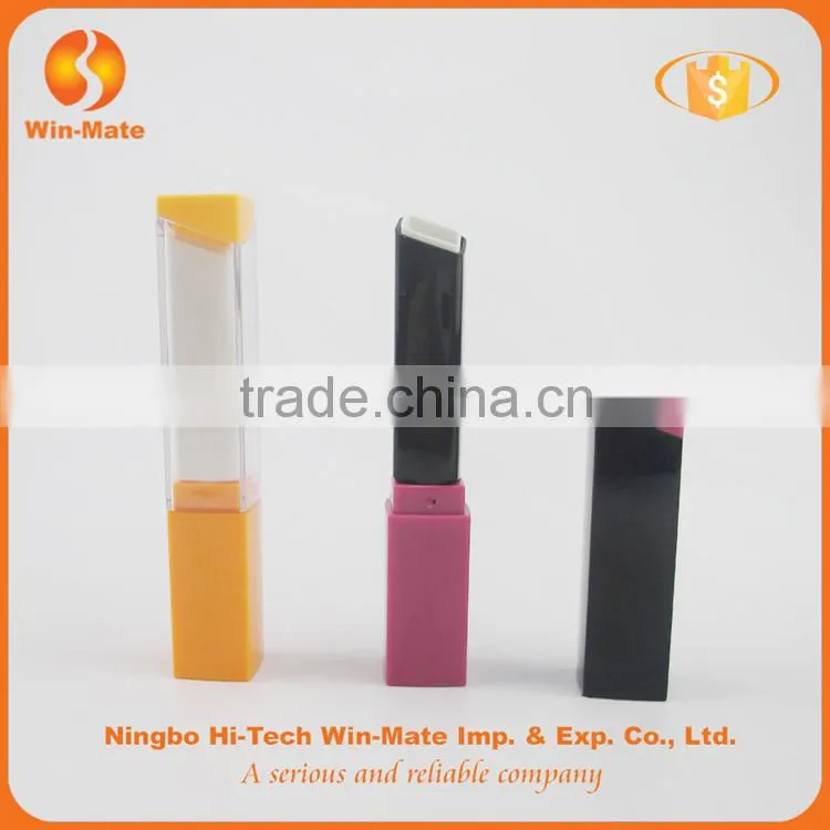 Hot sale cosmetic packaging colorful clear lipstick tube