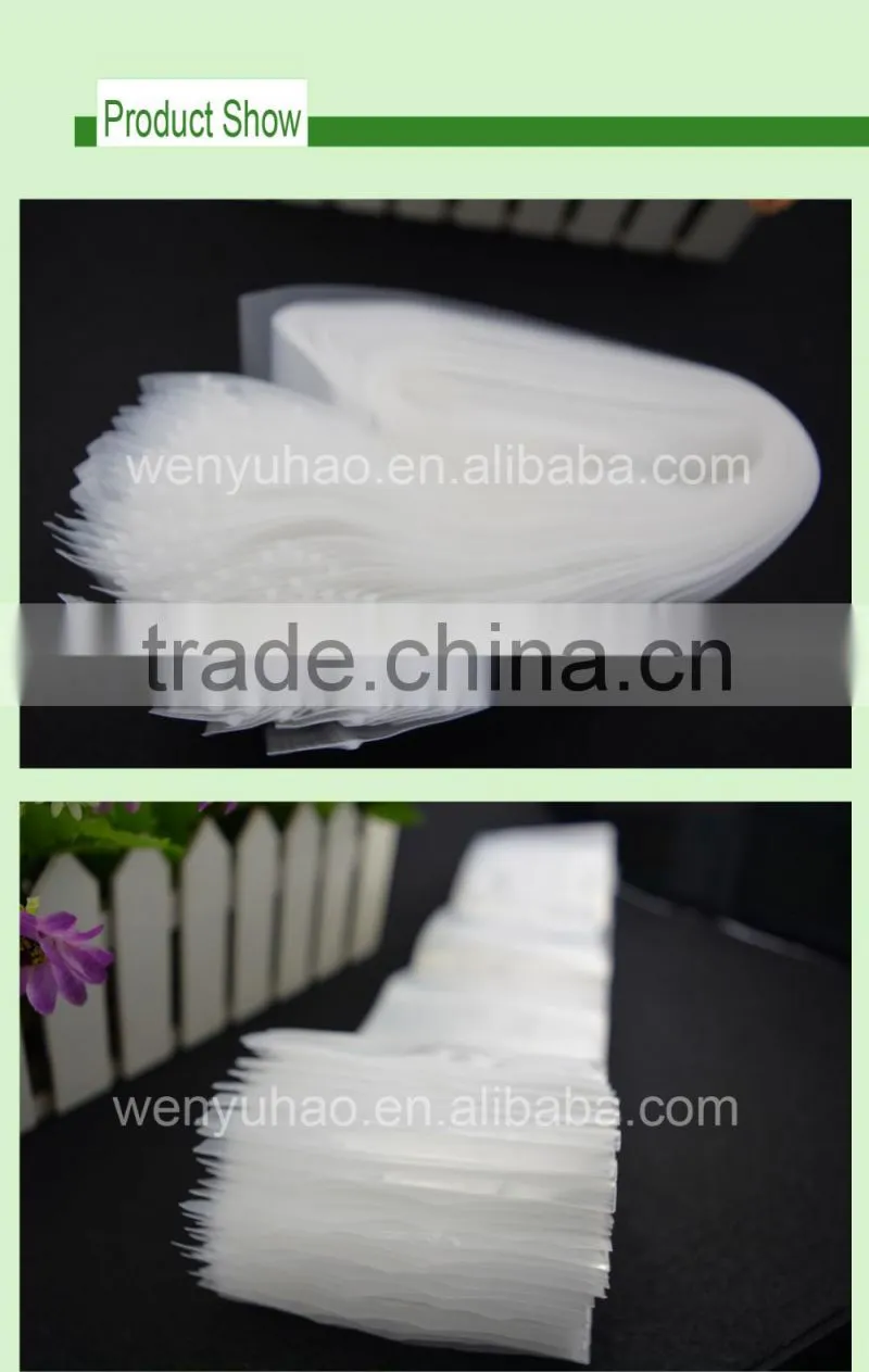 transparent custom size packing bag , high quality heat seal PE plastic zipper bag