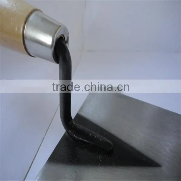 wooden handle bricklayer trowel,carbon steel blade construction tools