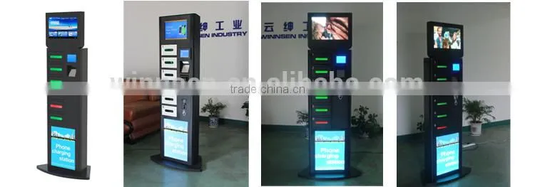 High security floor standing alone storage locker Phone charging tower APC-06A