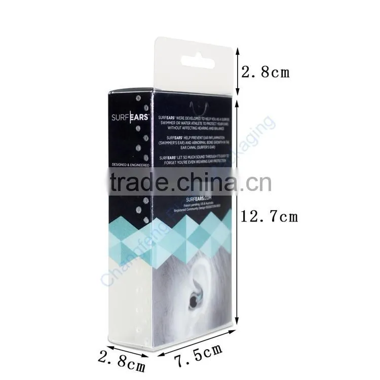 Customized Wholesale Rectangular Clear Plastic Box with Hanger