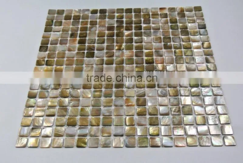 2016 Precious Natural Brown lip sea mother of pearl mosaic tile,bathroom tile,backsplash tile