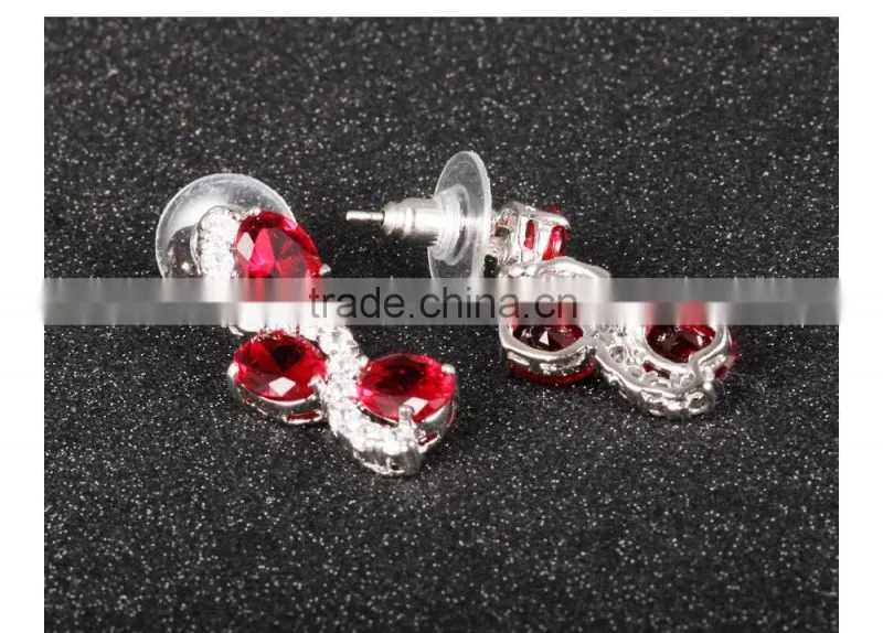 new year best gift for women ruby and emerald gemstone new 2016 latest gold earring designs