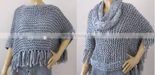 2014 New Design Women's wholesale poncho