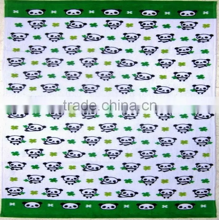 microfiber printed panda beach towel