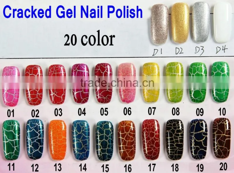 24 Color gel nail polish LED nail polish UV color gel nail polish crack nail polish ZX:310
