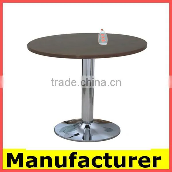 cheap new model steel and wood and tempered glass coffee table