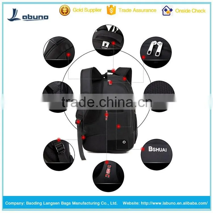 Factory design and produce stylish waterproof nylon laptop backpack
