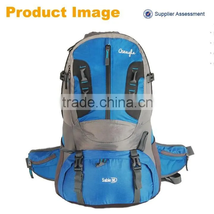 China Sannovo hot selling new product blue fashion outdoor trekking backbag for men
