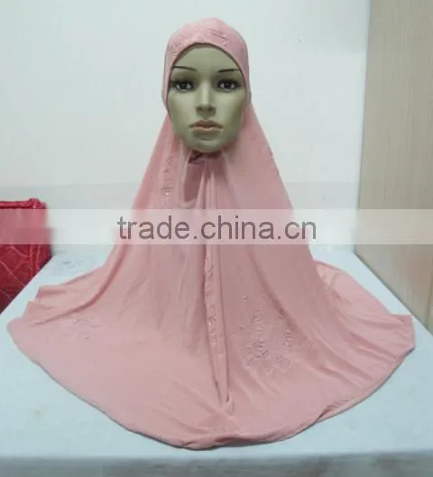 H306 big size muslim hijab with flower prints,islamic scarf