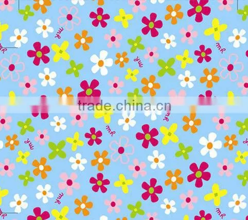 polyester floral printed taffeta fabric textile