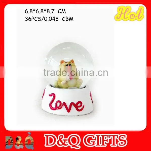 poly resin christmas photo snow globes