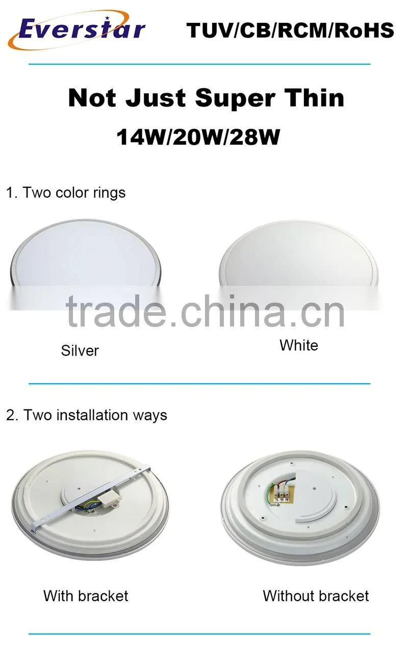 20W 1400LM PF0.9 IP20 Dimmable Surface Mounted Multi Color LED Ceiling Light