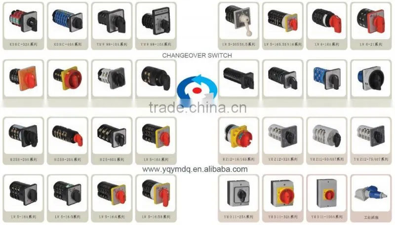 Changeover rotary cam universal switch HZ5B-10/4 M08 four poles electrical low current 10A control machine