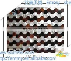 Mixed design mother of pearl shell mosaic wall tile wall panel