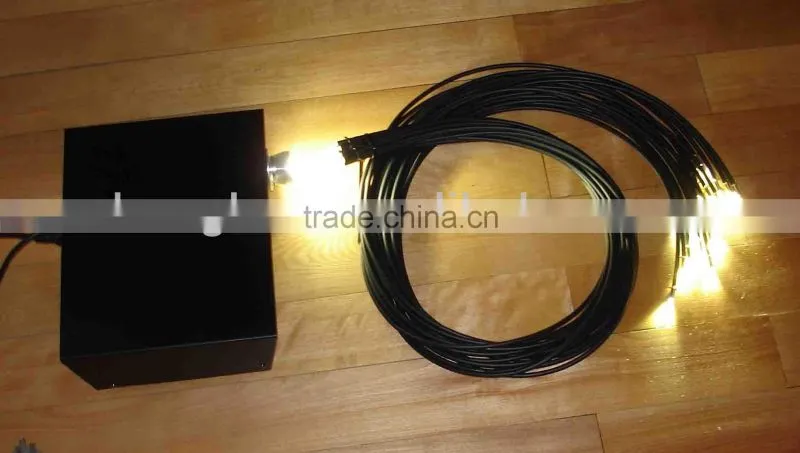 42 strands 0.75mm PMMA end glow multi core fiber optic light