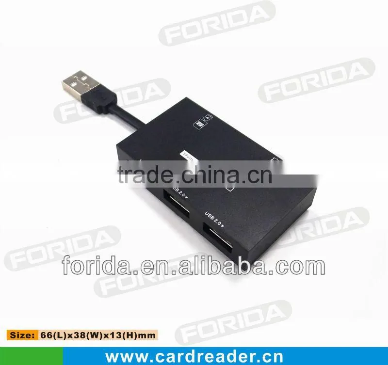 Slim usb 2.0 hub combo card reader driver with usb cable