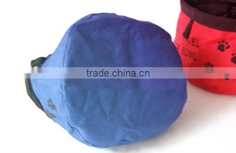 Collapsible dog bowl footprint Travel portable Water Bowl