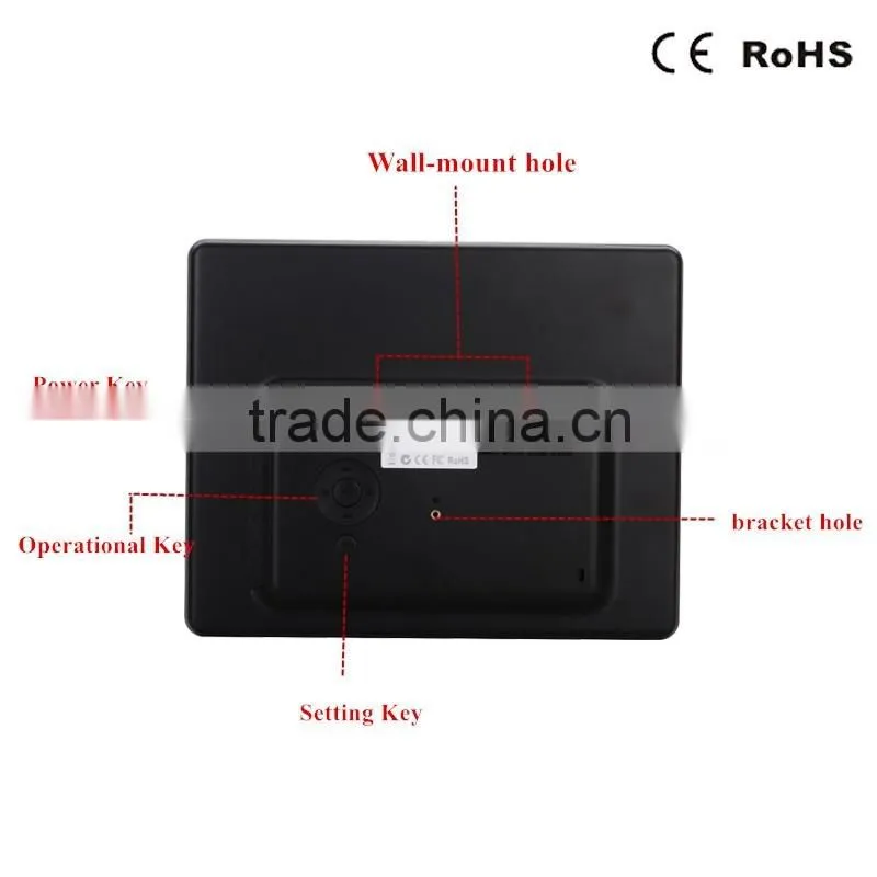 10.4 Inch LCD Screen Digital Photo Frame 1024*768 lcd advertising display support video/picture/e-book frame