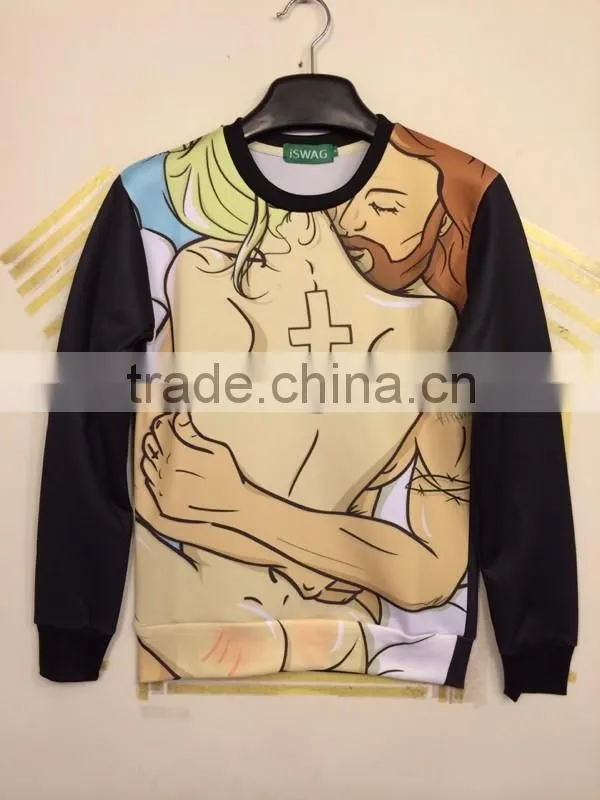 3D digital print men's sweatshirts