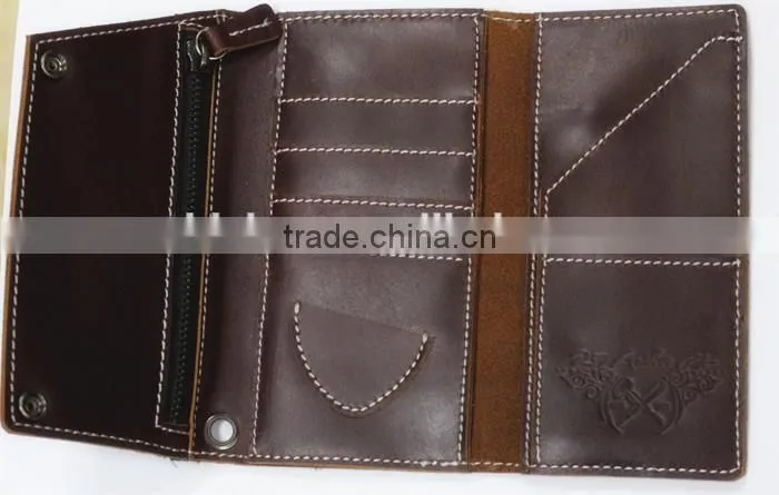 High quality man's wallet,soft top grain leather men wallet,supple genuine leather man wallet with custom logo