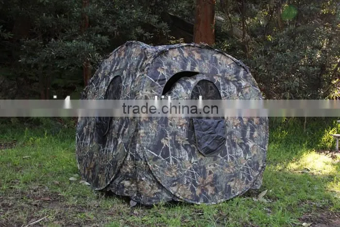 2014 new portable camouflage hunting blind and hunting shelter/3 person hunting tent