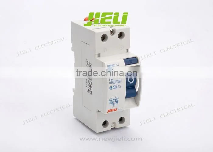 2p earth leakage circuit breaker 63a elcb 30ma 100ma 300ma