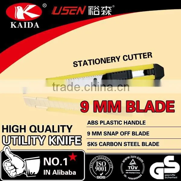 Stationery Cutter Plastic handle 9mm Snap Off Blade Utility Cutter