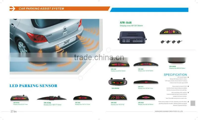 Sunway No drill outdoor buzzer parking sensor