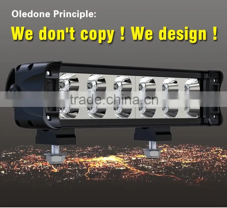 Unique design Oledone HOT IP68 C ree 10.75" 60W dual row Tractor LED light bar