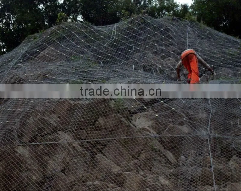 safety netting system protecting mesh
