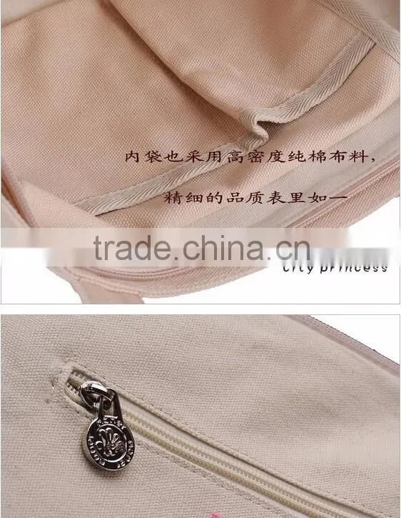 New arrival vintage heavy canvas tote bag beach cotton bag